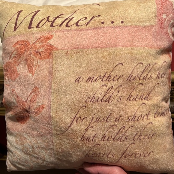 Pillow for Mom. 14” Square. - Picture 6 of 9